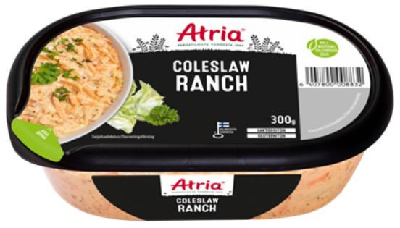 Atria Ranch Coleslaw 300 g förpackning.