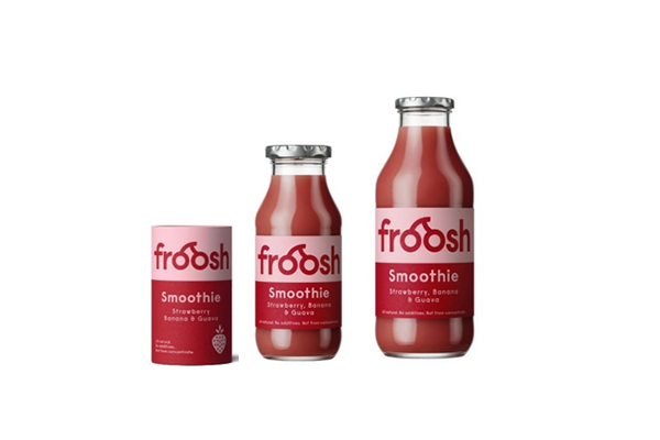 Froosh Strawberry, Banana & Guava-smoothie.