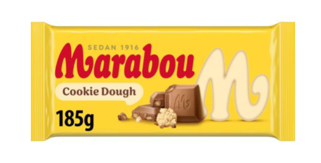 chokladkakor med namnen Marabou Cookie Dough (185 g)